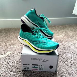 Saucony Endorphin Pro 2 Teal Athletic Shoes